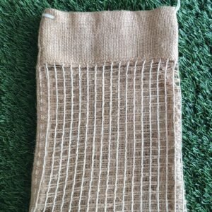 Small Jute Drawstring Bag