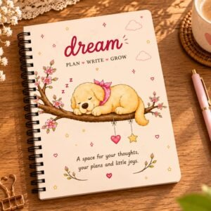 Dream. Plan. Write. Grow. – A5 Premium Spiral Journal