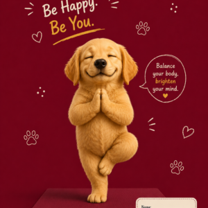 Be Kind. Be Happy. Be You. – Rooh Yoga Notebook